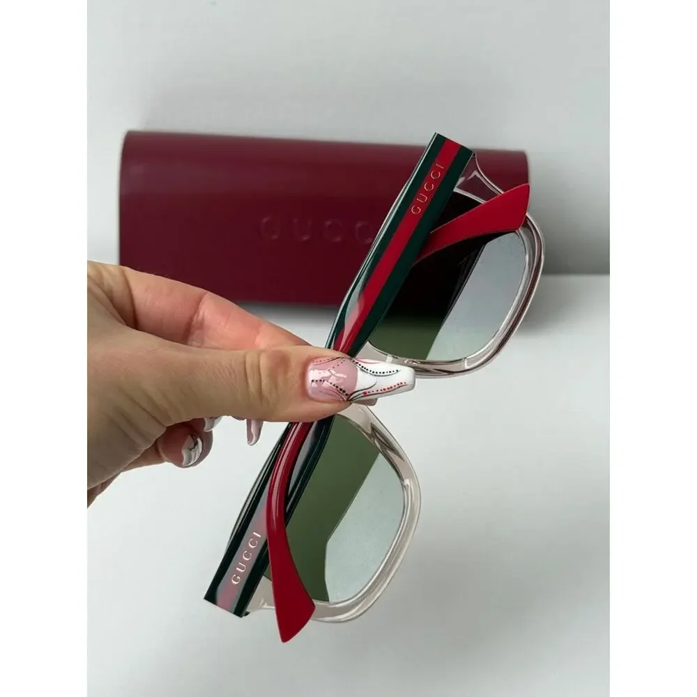 NEW Gucci GG1991S 003 Brown Square Sunglasses $395
